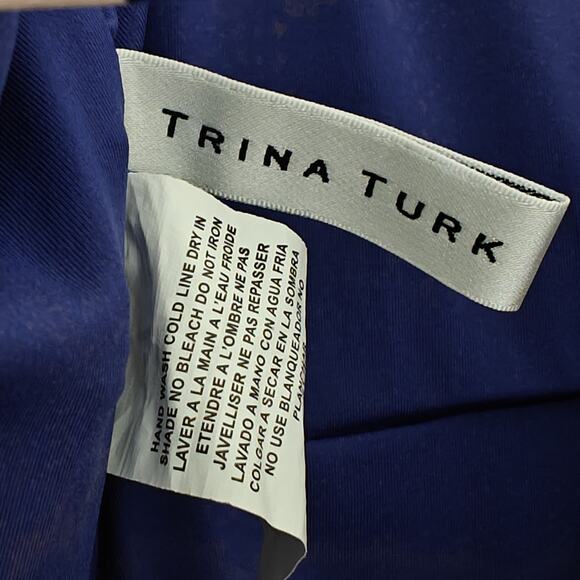 Trina Turk Breeze Floral Plunge Maillot One Piece Swimsuit Size 14 Colorful - Picture 9 of 12